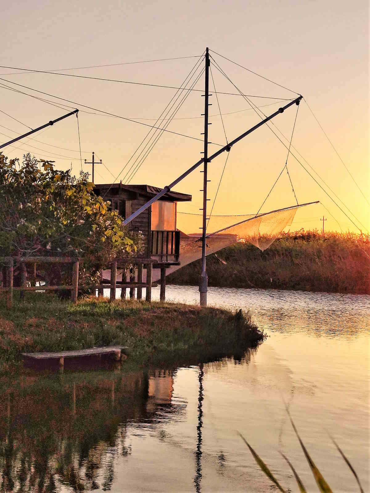Sunset over the Saline di Cervia